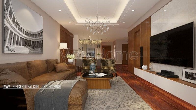 Thiết kế nội thất căn hộ tại chung cư Vinhomes Nguyễn Chí Thanh cao cấp Thiết kế chung cư hiện đại, cao cấp
