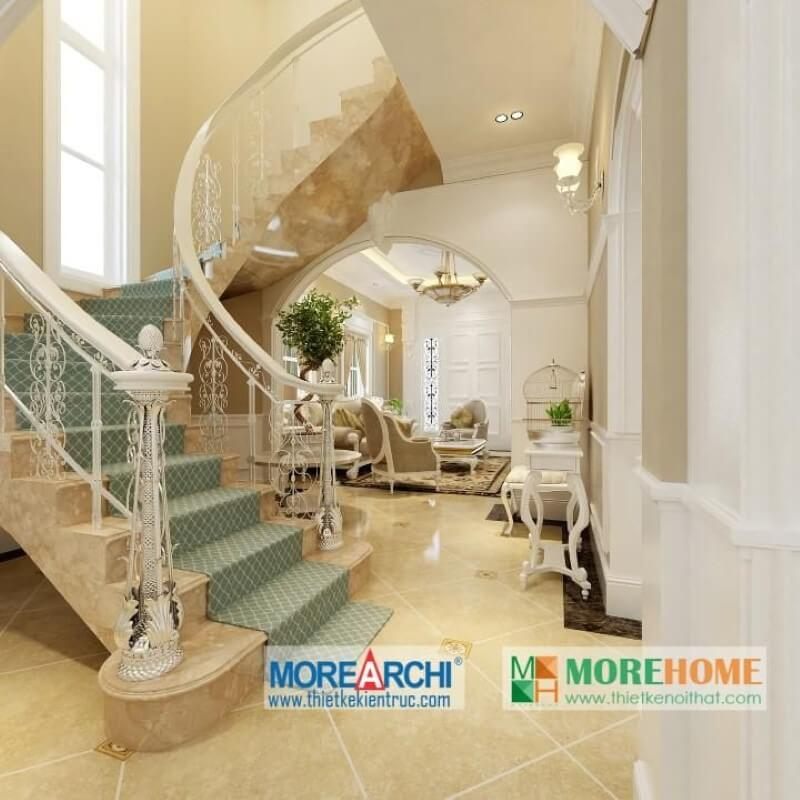 Thiết kế nội thất biệt thự cao cấp phong cách tân cổ điển tại Mỹ Đình Thiết kế nội thất biệt thự cao cấp, sang trọng